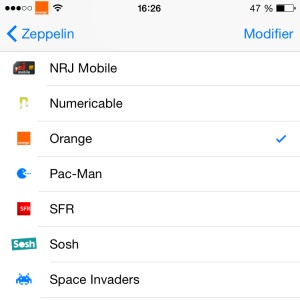 Zeppelin, tweak pour iDevice jailbreaké