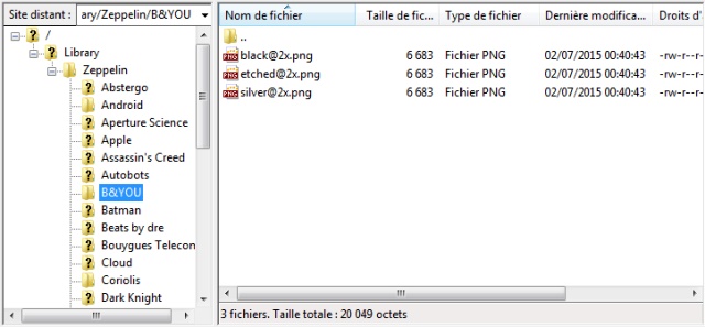 Connexion SFTP à Zeppelin via FileZilla