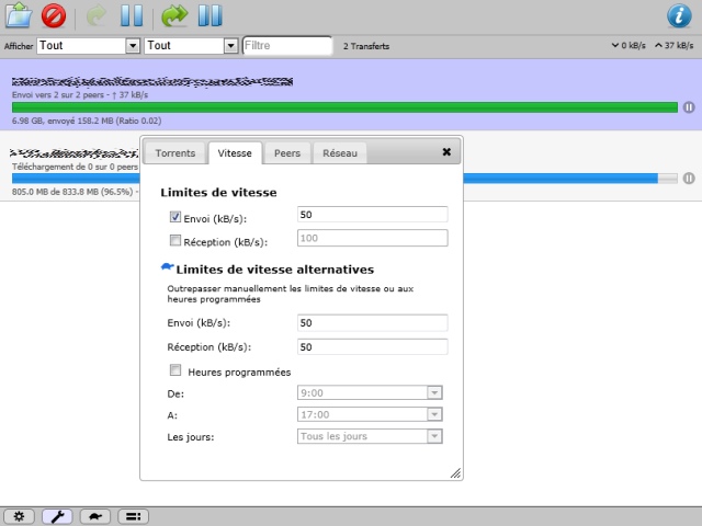 Transmission Interface Web FR