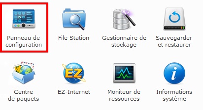 Panneau de configuration de DSM 4.1