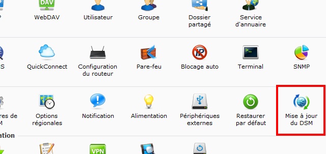 Mise à jour de DSM 4.x