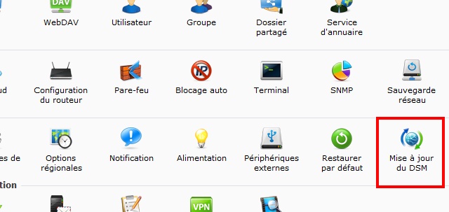 Mise à jour de DSM